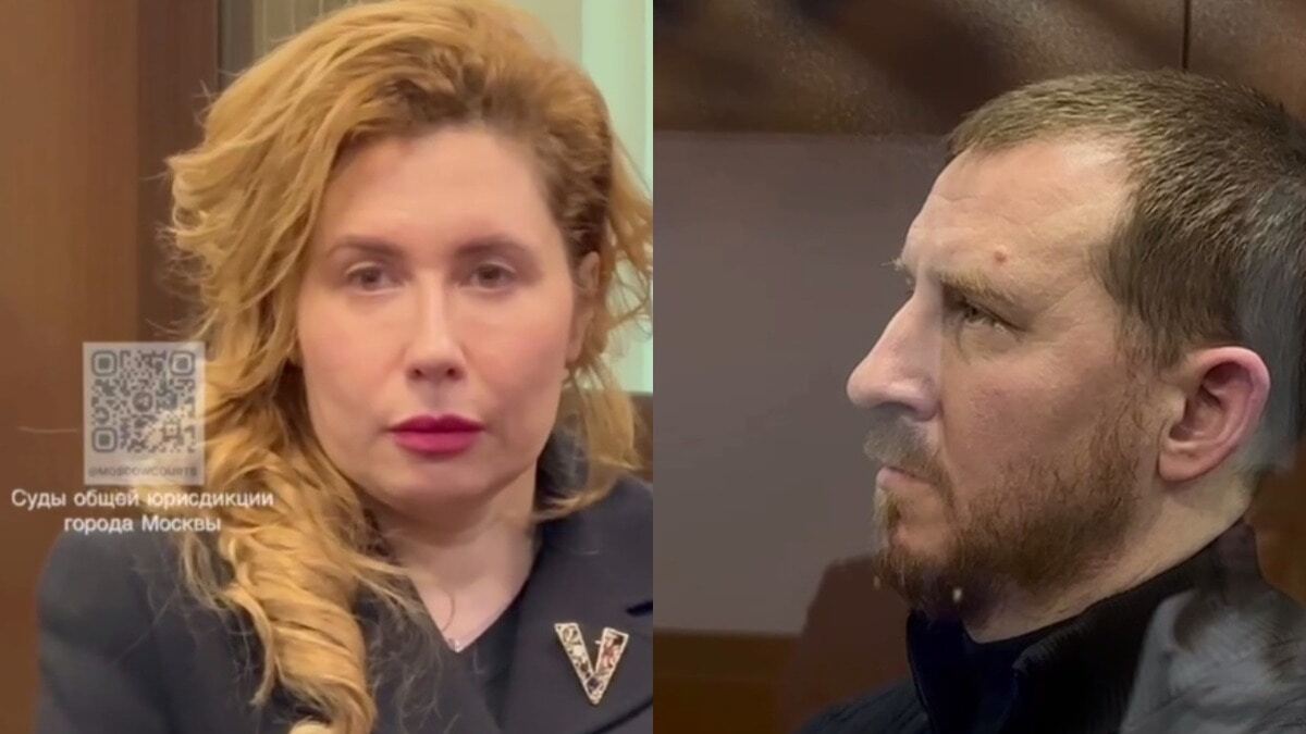 Янина и Алексей Копайгородский. Коллаж "Кавказского узла". Стоп-кадры видео судов общей юрисдикции города Москвы от 12.02.25, https://t.me/moscowcourts/5870, https://t.me/moscowcourts/5872.

