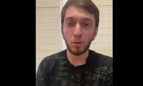 Адам Малороев. Стоп-кадр видео из Telegram-канала Тумсо Абдурахманова (признан иноагентом) от 24.05.25, https://t.me/abusaddamshishani/6658.